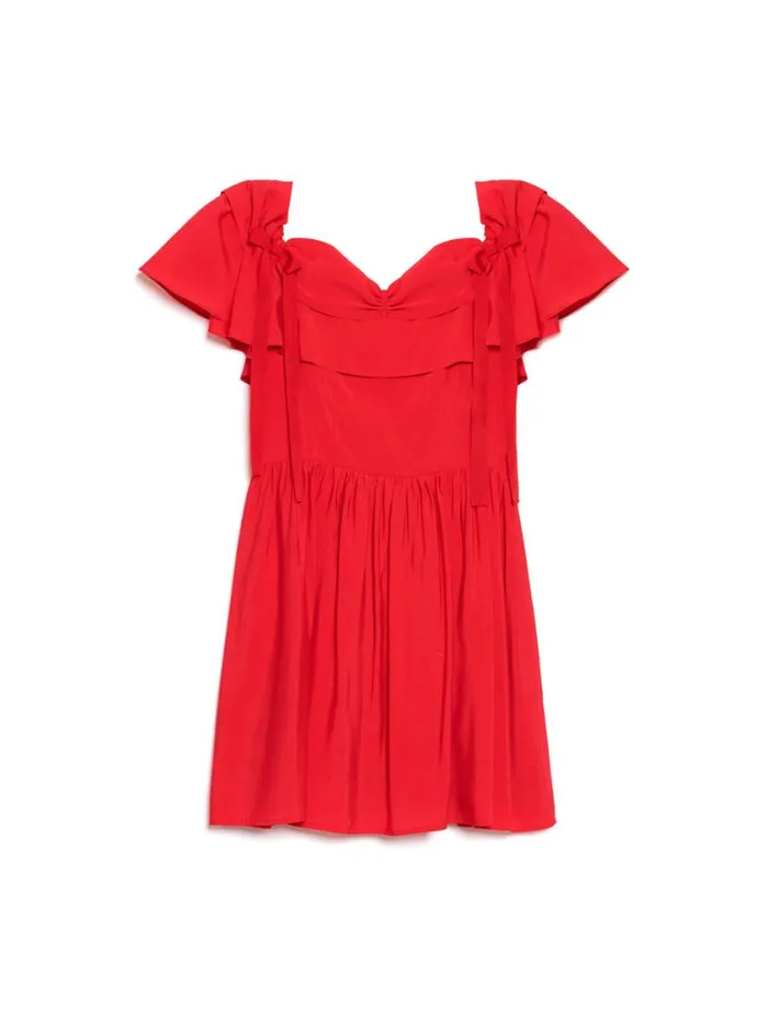 Women Sister Jane Dresses DREAM Watermelon Bow Mini Dress Ruby Red