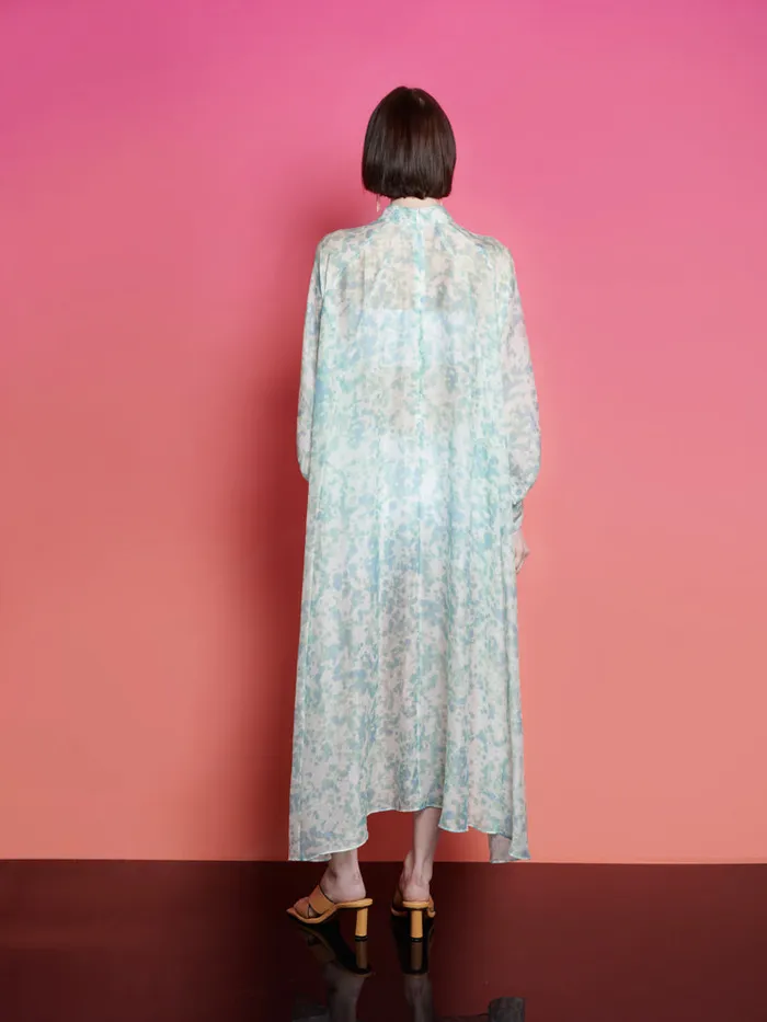 Women Sister Jane Dresses Ghospell Nina Printed Midi Dress Light Aquarelle