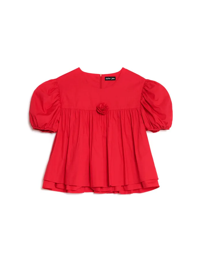 Women Sister Jane Tops Gibson Rose Top Carmin Red