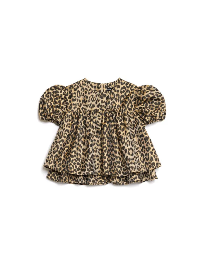 Women Sister Jane Tops Lola Leopard Jacquard Top Leopard
