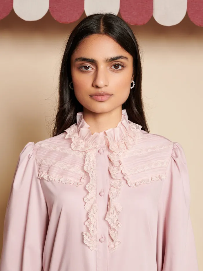 Women Sister Jane Tops Nectar Lace Blouse Pale Pink