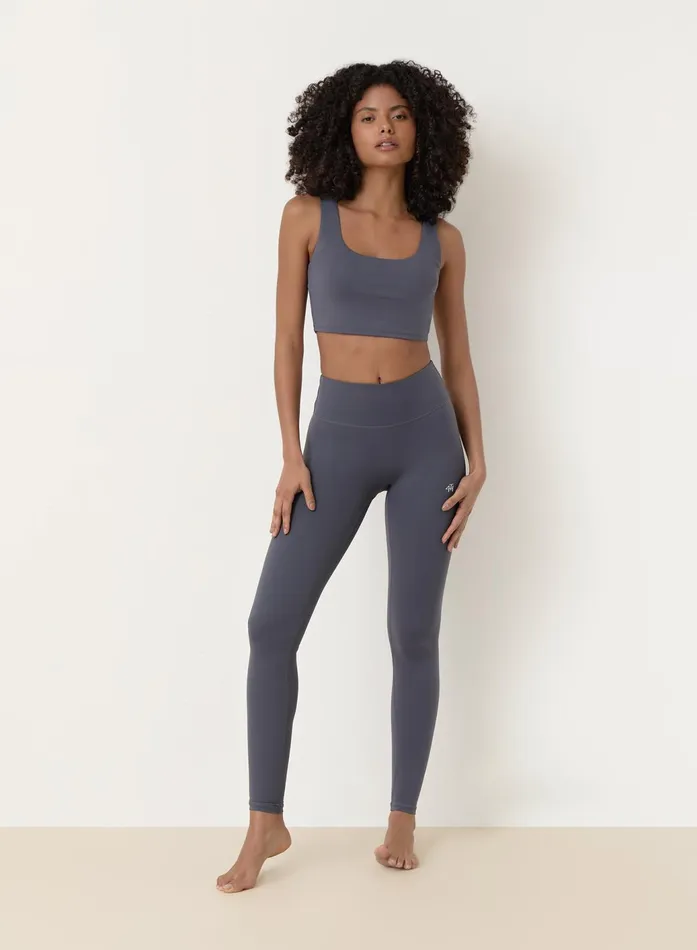 Women Slate Blue Fourth Crop Top Elessia 4th and Reckless Athleisure