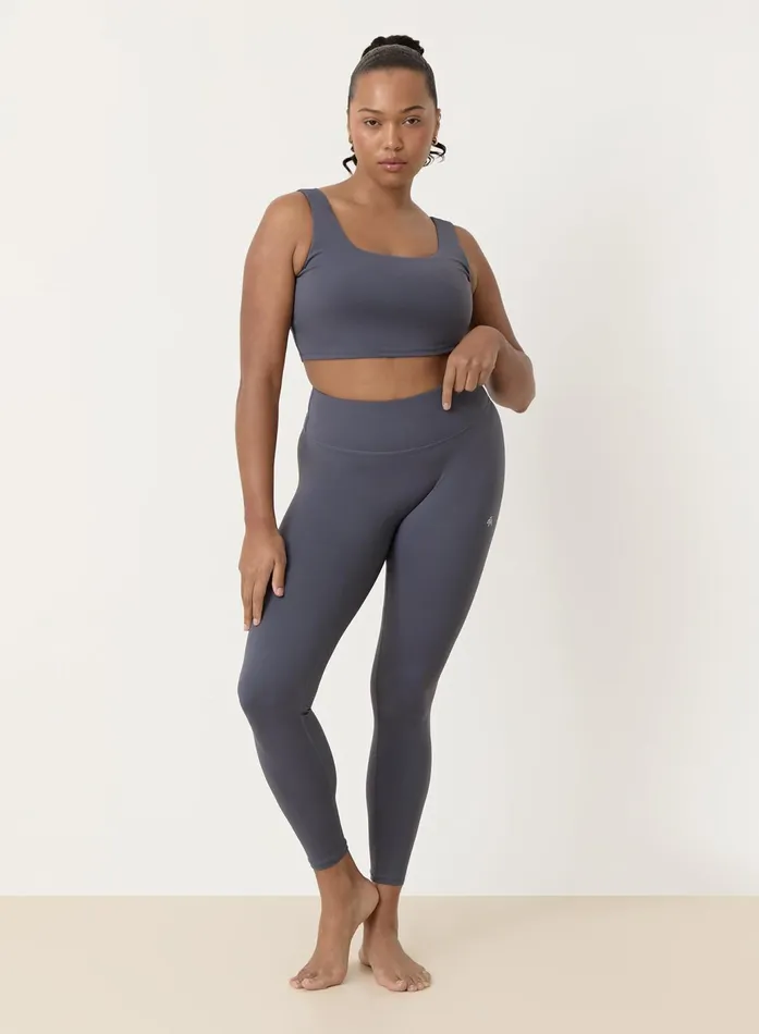 Women Slate Blue Fourth Crop Top Elessia 4th and Reckless Athleisure