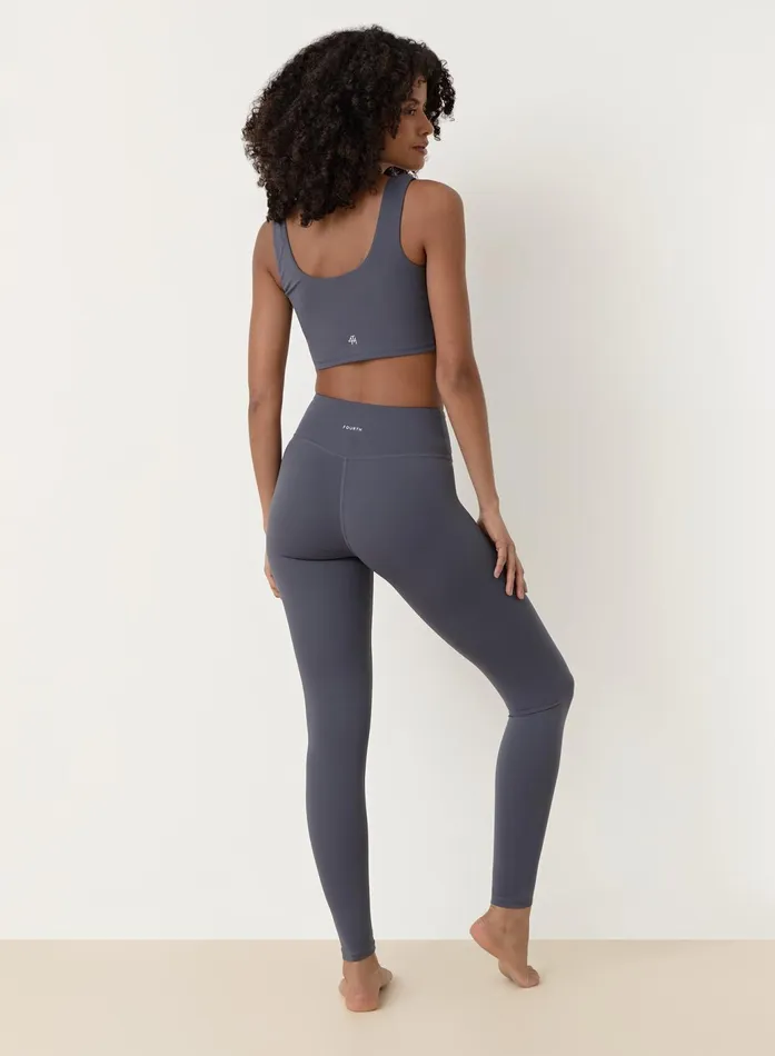 Women Slate Blue Fourth Crop Top Elessia 4th and Reckless Athleisure