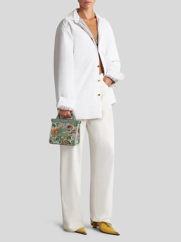 Women Small Floral Jacquard Love Trotter Bag Etro Love Trotter