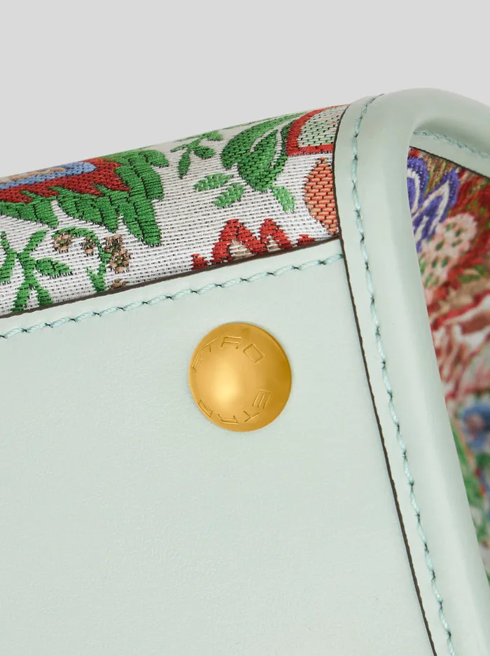 Women Small Floral Jacquard Love Trotter Bag Etro Love Trotter