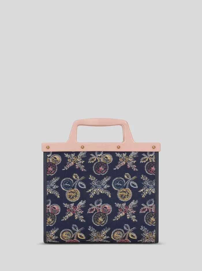 Women Small Jacquard Love Trotter Bag With MultiColoured Apples Etro Shopping Bags