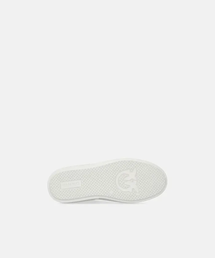 Women Sneakers Pinko Leather Sneakers With Platform Sole Milk White Women Sneakers Pinko Leather Sneakers With Platform Sole Milk White