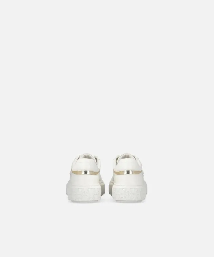 Women Sneakers Pinko Leather Sneakers With Platform Sole Milk White Women Sneakers Pinko Leather Sneakers With Platform Sole Milk White
