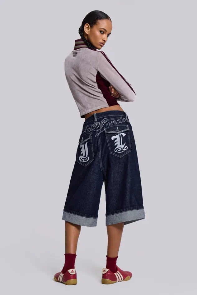 Women Sonic JL Indigo Jorts Jaded London Jeans