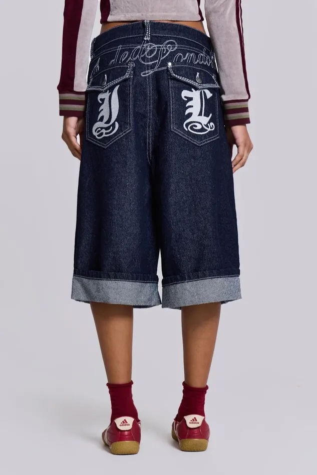 Women Sonic JL Indigo Jorts Jaded London Jeans