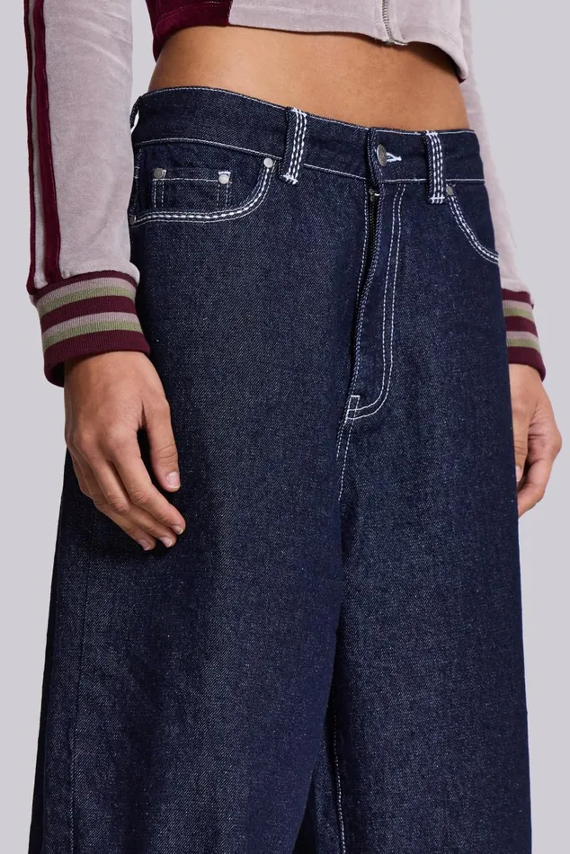 Women Sonic JL Indigo Jorts Jaded London Jeans