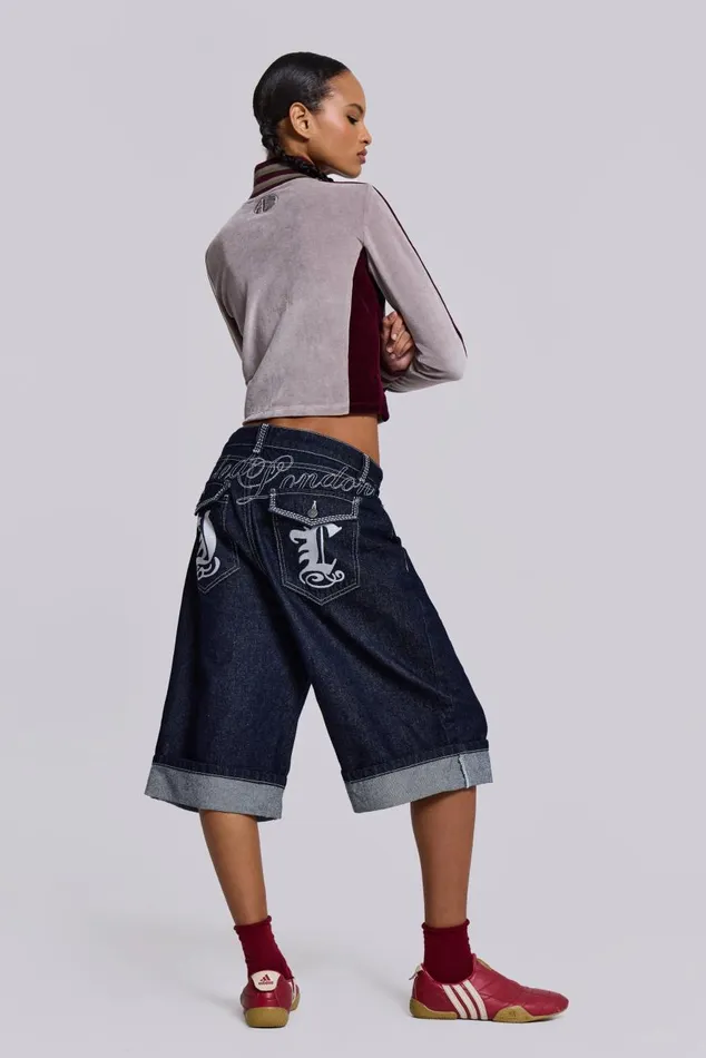 Women Sonic JL Indigo Jorts Jaded London Jeans