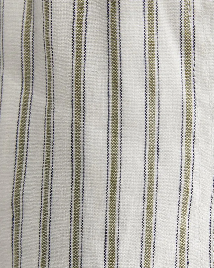 Women Sportscraft Pants Rosa Stripe Linen Pant Whitekhaki