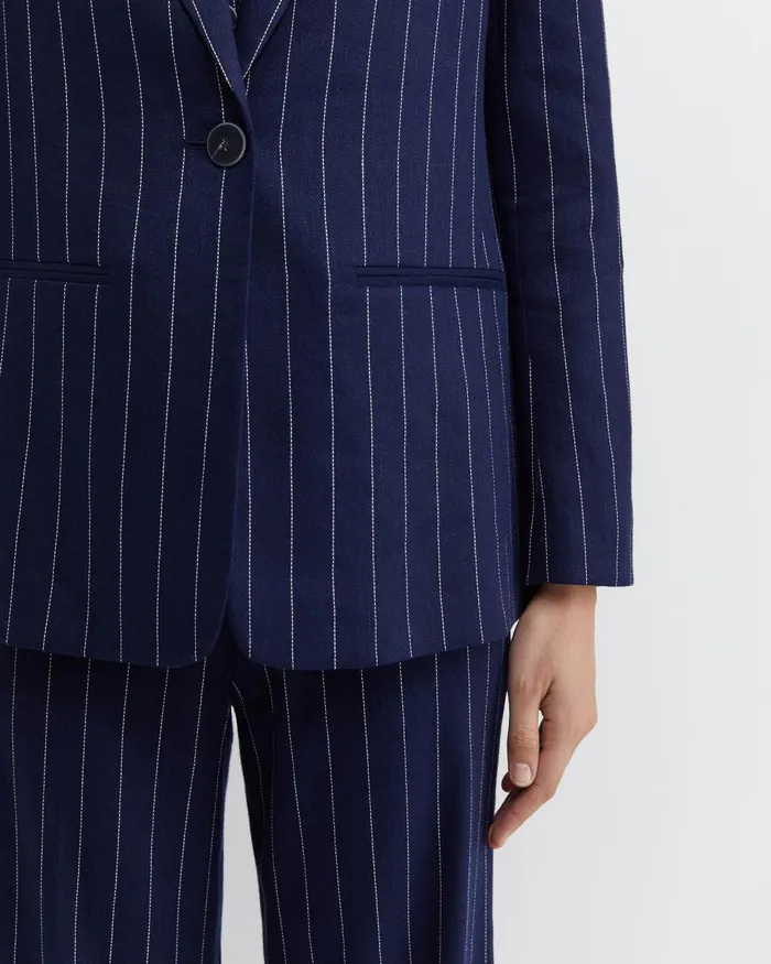 Women Sportscraft Sets Brianne Stripe Blazer Navywhite