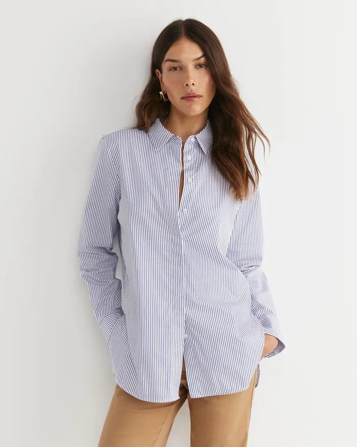 Women Sportscraft Shirts Priscilla Stripe Shirt Whiteblue