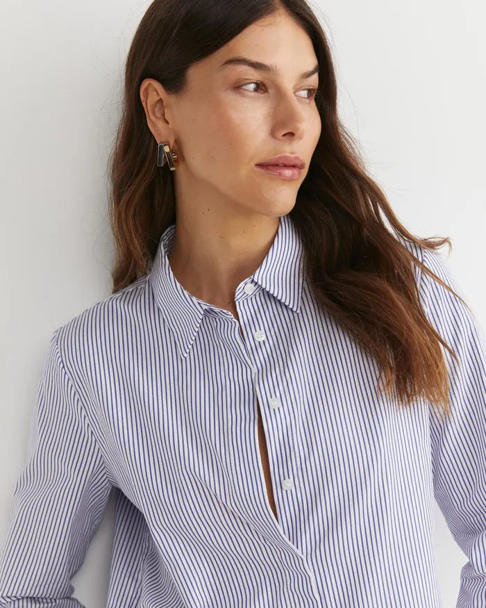 Women Sportscraft Shirts Priscilla Stripe Shirt Whiteblue