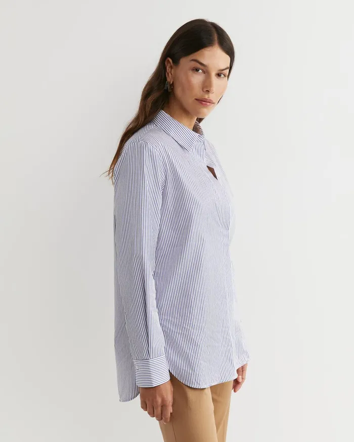 Women Sportscraft Shirts Priscilla Stripe Shirt Whiteblue