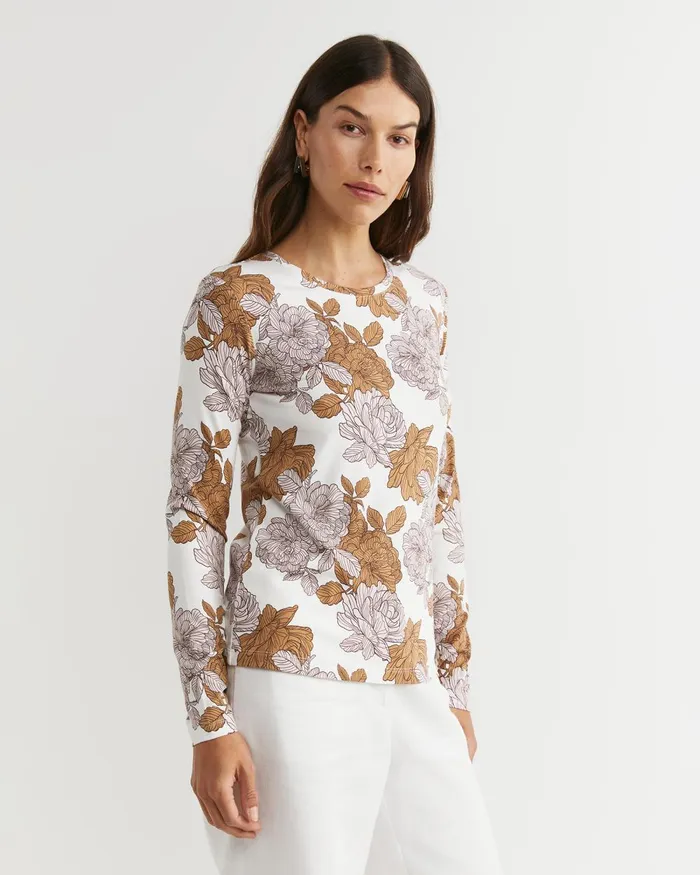 Women Sportscraft Tops and Tees Miranda Magic Long Sleeve Tee Tan
