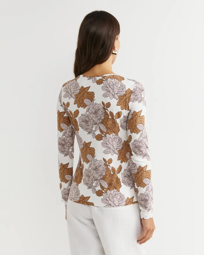 Women Sportscraft Tops and Tees Miranda Magic Long Sleeve Tee Tan