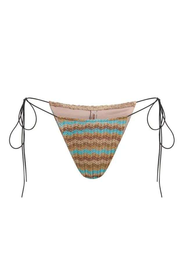 Women Striped Knit Micro Bikini Bottoms Jaded London Bikini Bottoms