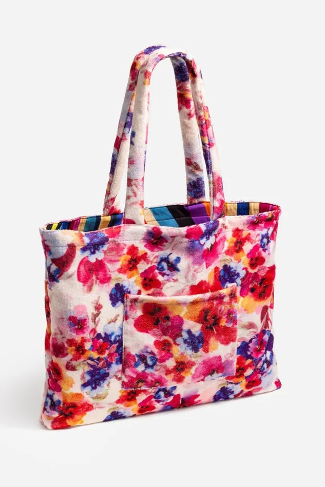 Women SUMMER DAYS TERRY BEACH TOTE Summer Days Johnny Was Swim and Resort Women SUMMER DAYS TERRY BEACH TOTE Summer Days Johnny Was Swim and Resort