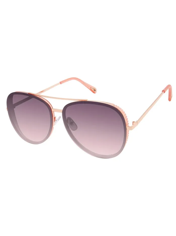 Women Sunglasses Jessica Simpson Glam Aviator Pilot Sunglasses In Rose Gold and Rose Women Sunglasses Jessica Simpson Glam Aviator Pilot Sunglasses In Rose Gold and Rose
