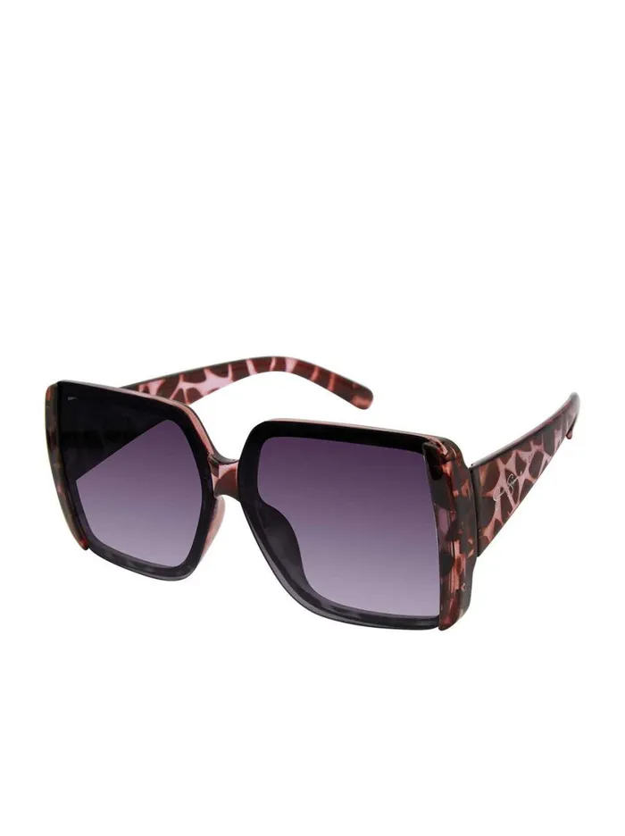 Women Sunglasses Jessica Simpson Oversized Glamorous Square Sunglasses In Tortoise