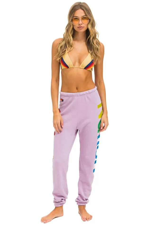 Women Sweatpants Aviator Nation 2 Sweatpants 8211 Mauve
