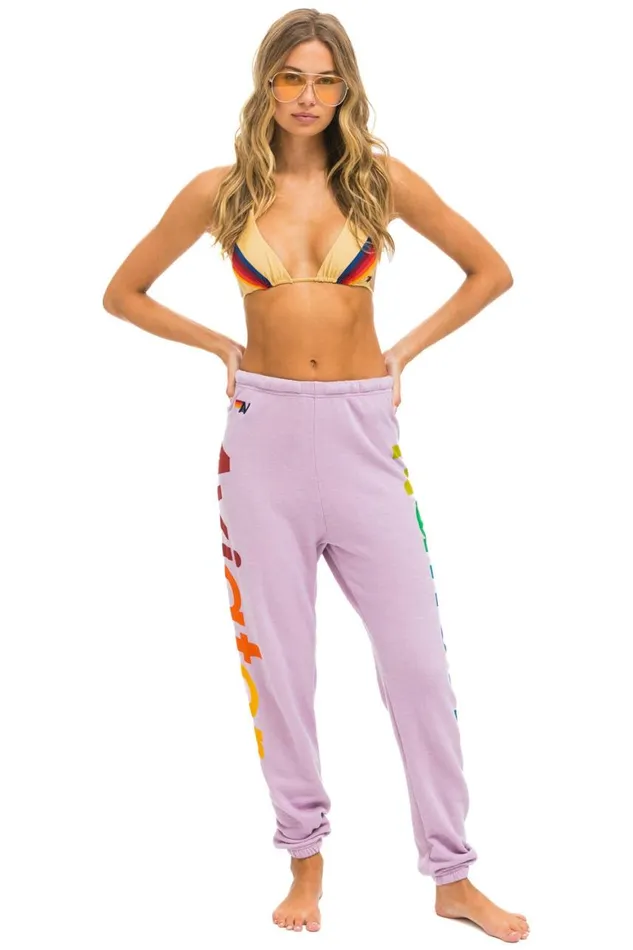 Women Sweatpants Aviator Nation 2 Sweatpants 8211 Mauve