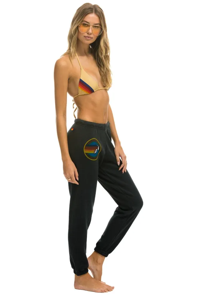 Women Sweatpants Aviator Nation La Jolla Sweatpants 8211 Charcoal