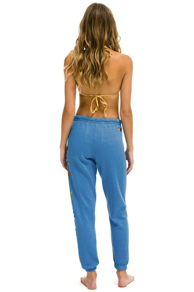 Women Sweatpants Aviator Nation Manhattan Beach Sweatpants 8211 Cobalt
