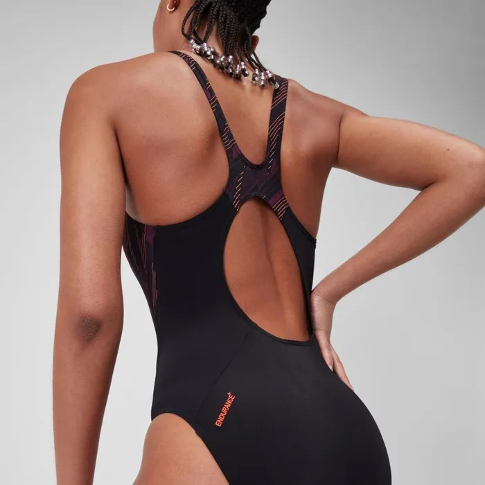 Women Swimming Costumes Speedo Women039s HyperBoom Splice Muscleback Swimsuit BlackPurple Women Swimming Costumes Speedo Women039s HyperBoom Splice Muscleback Swimsuit BlackPurple
