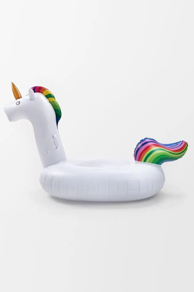 Women Swimming Rings Cupshe Prism Unicorn Swimming Ring Float Raft Seat White