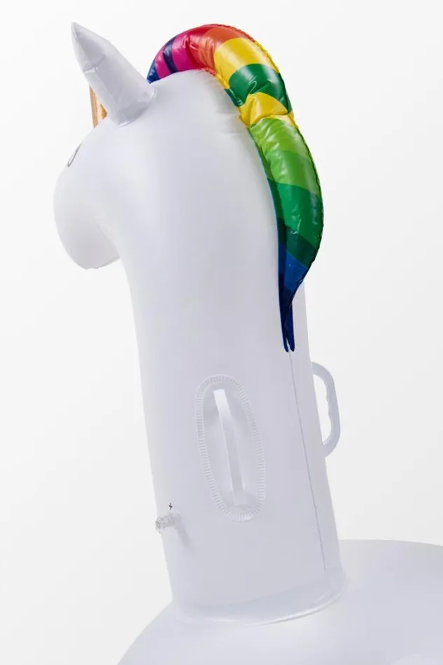 Women Swimming Rings Cupshe Prism Unicorn Swimming Ring Float Raft Seat White