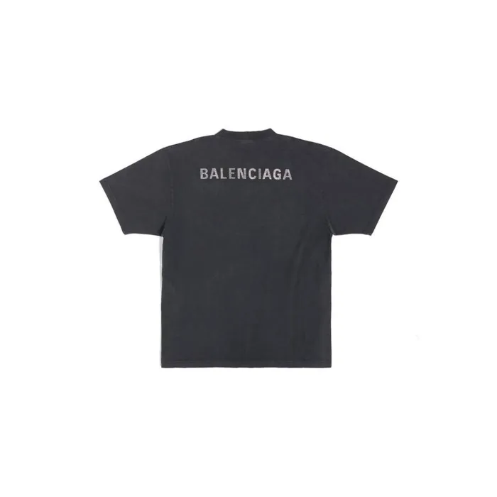 Women Tshirts Balenciaga Balenciaga Back Tshirt Large Fit In Black
