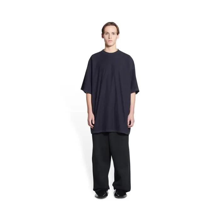 Women Tshirts Balenciaga Balenciaga Tab Tshirt Oversized In Black
