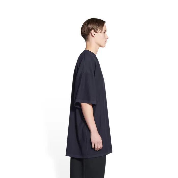 Women Tshirts Balenciaga Balenciaga Tab Tshirt Oversized In Black