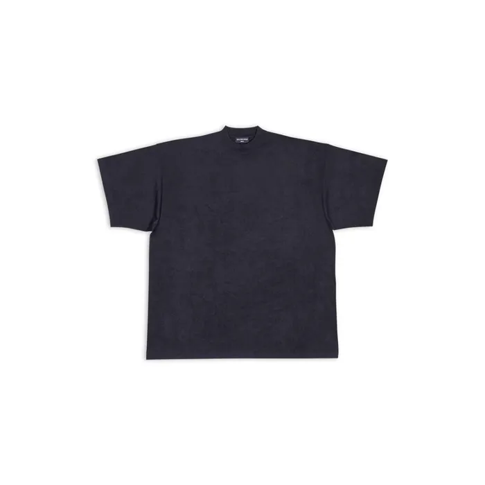 Women Tshirts Balenciaga Balenciaga Tab Tshirt Oversized In Black