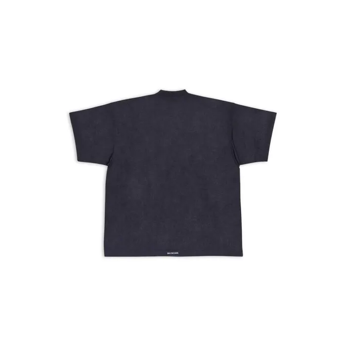 Women Tshirts Balenciaga Balenciaga Tab Tshirt Oversized In Black