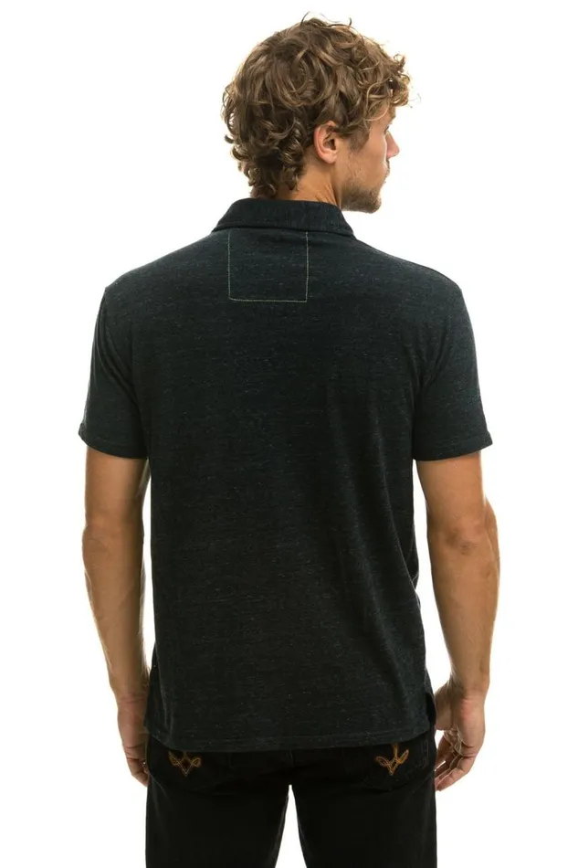 Women Tees Aviator Nation Polo 8211 Charcoal