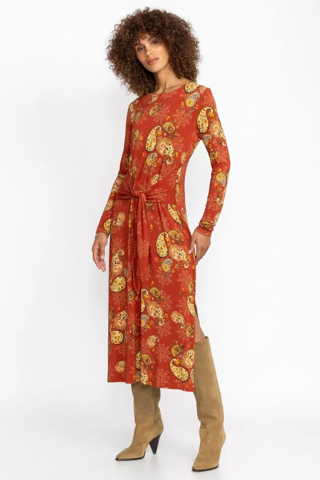 Women The Janie Favorite Long Sleeve Tie Front Knit Dress Paisley Lace Johnny Was Dresses Women The Janie Favorite Long Sleeve Tie Front Knit Dress Paisley Lace Johnny Was Dresses