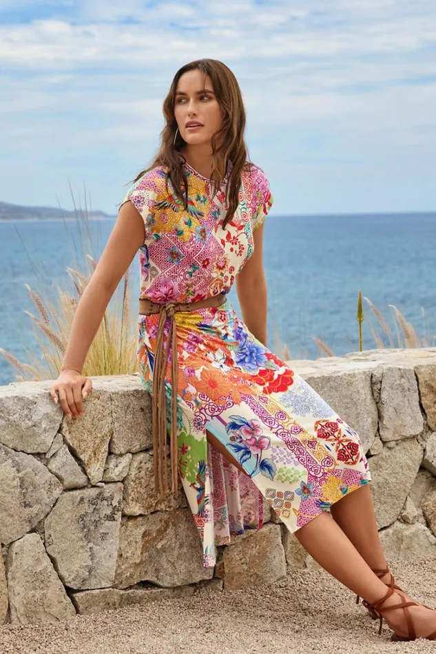 Women THE JANIE FAVORITE RELAXED KNIT DRESS Mcdreamer Print Johnny Was Dresses Women THE JANIE FAVORITE RELAXED KNIT DRESS Mcdreamer Print Johnny Was Dresses