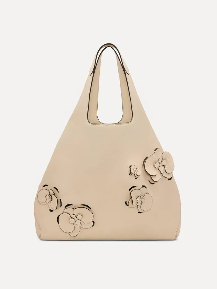 Women The LaserCut Orchid Topaz Ivory Oscar De La Renta Signature Handbags Women The LaserCut Orchid Topaz Ivory Oscar De La Renta Signature Handbags