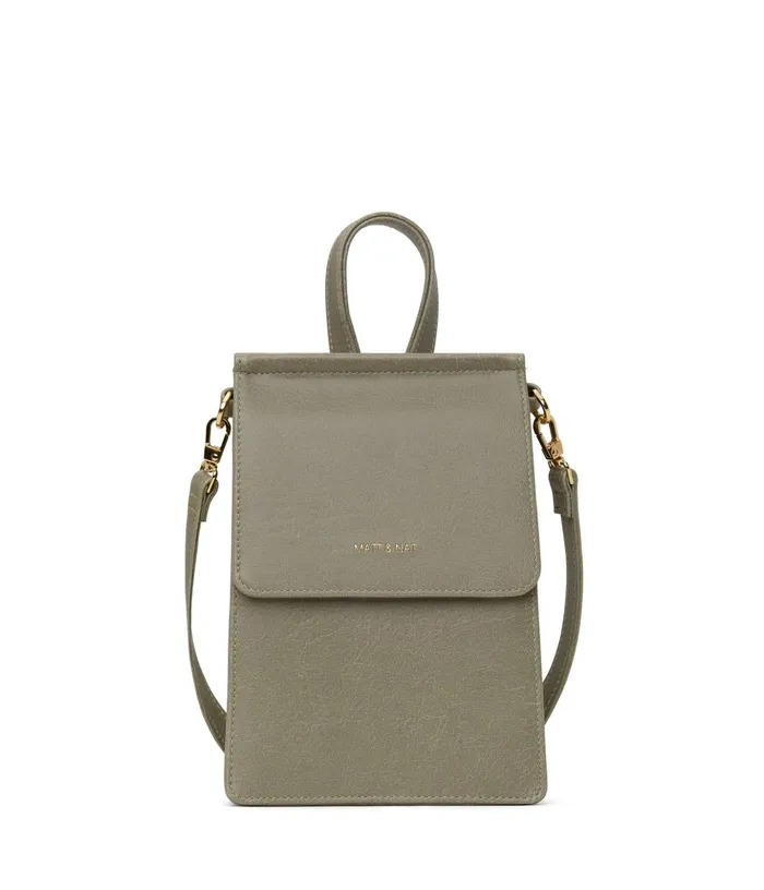 Women Thessa Vegan Crossbody Bag 8211 Vintage Sage Matt and Nat Cell Phone Holders Women Thessa Vegan Crossbody Bag 8211 Vintage Sage Matt and Nat Cell Phone Holders
