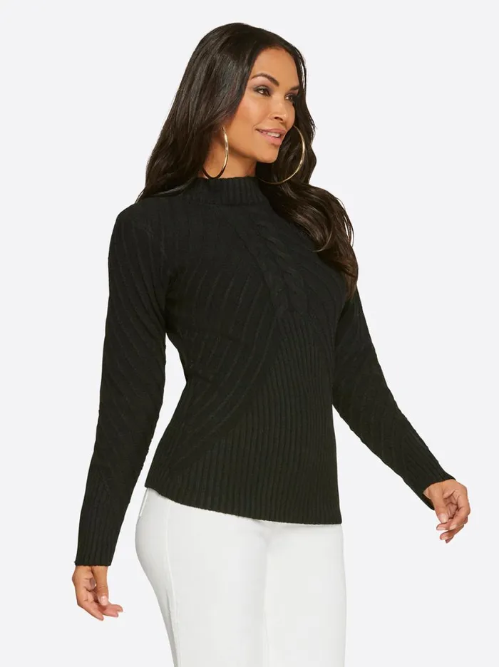 Women Tops and Tees Jessica Simpson Adena Sweater In Black