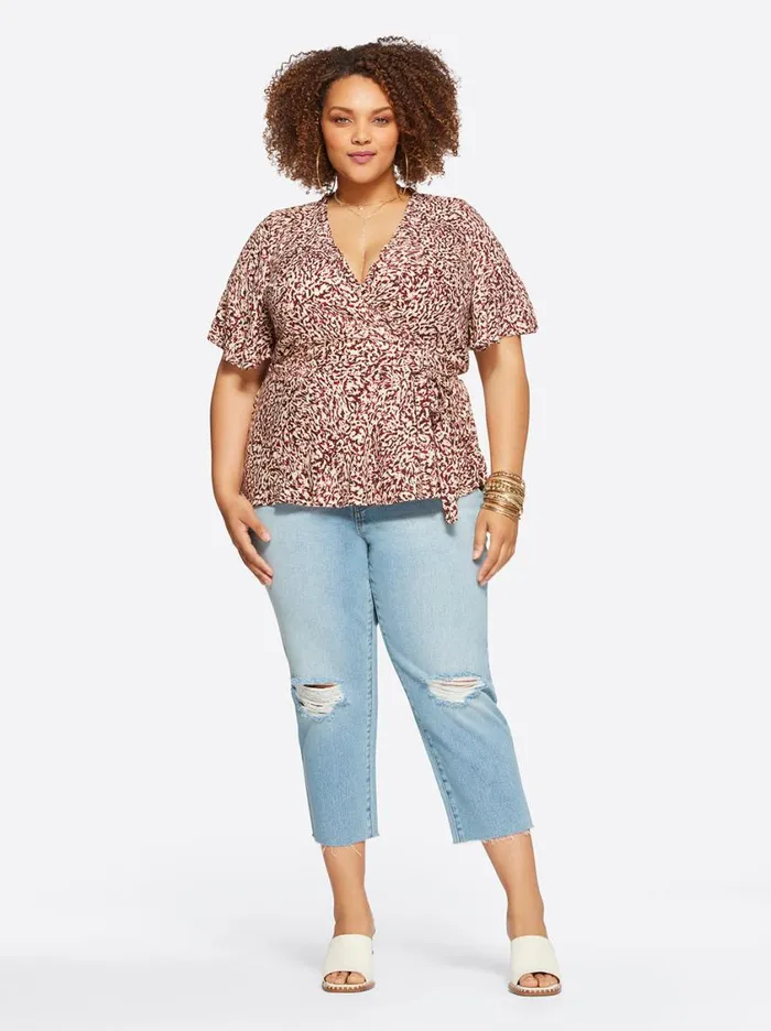 Women Tops and Tees Jessica Simpson Misha Top In Camo Leopard