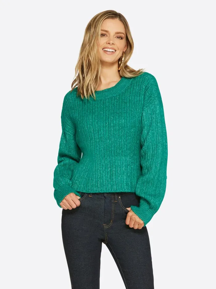 Women Tops and Tees Jessica Simpson Portia Sweater In Corsair