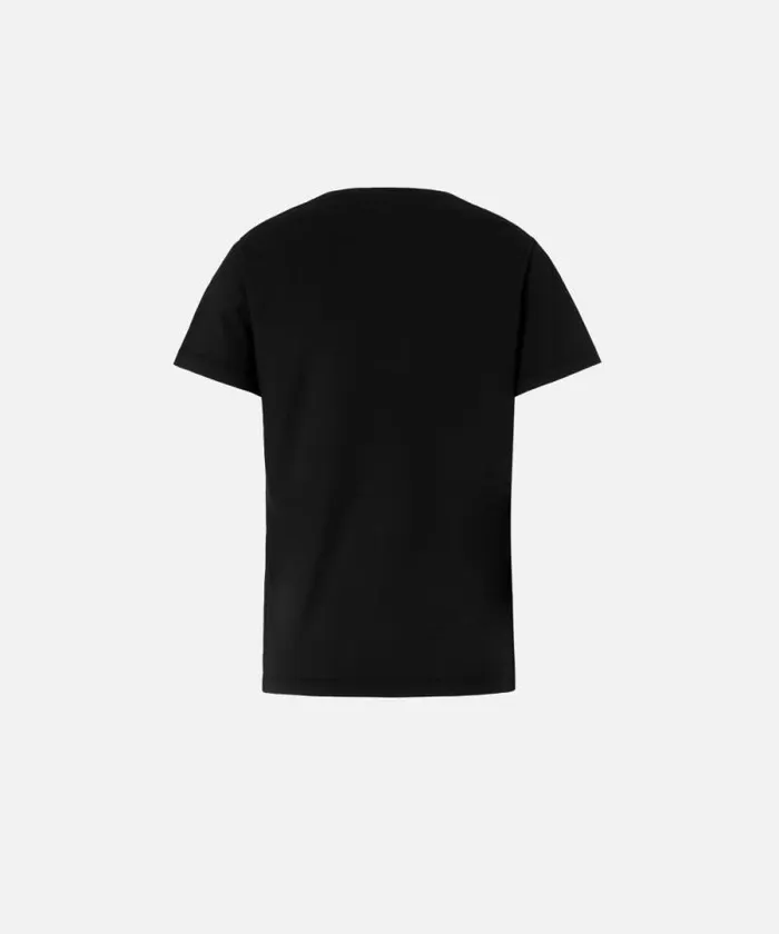 Women Topwear Pinko Logo Print Vneck Tshirt Limo Black Women Topwear Pinko Logo Print Vneck Tshirt Limo Black