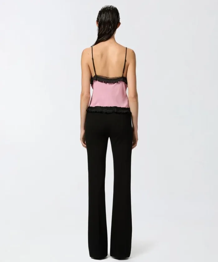 Women Topwear Pinko Silkblend Crepe Thin Shoulder Top Pinkpolignac Women Topwear Pinko Silkblend Crepe Thin Shoulder Top Pinkpolignac